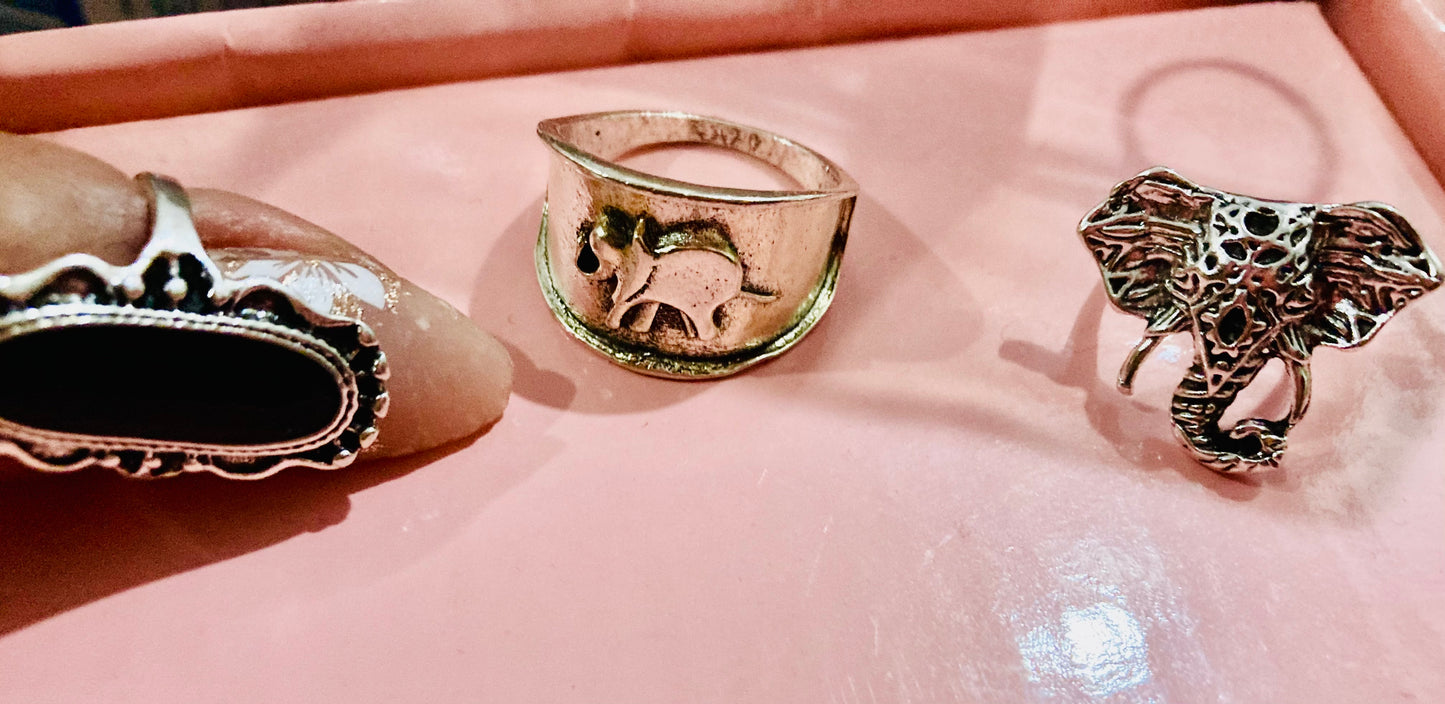 Nail art set or individual rings (stickers included)